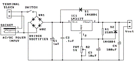 shema podesivi_izvor_napajanja_1.5-30V_power_supply_elektronika_projekti_automatika.rs