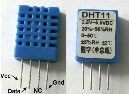 slika1 merenje temperature i relativne vlaznosti vazduha upotrebom senzora DHT11 projekti elektronika automatika.rs